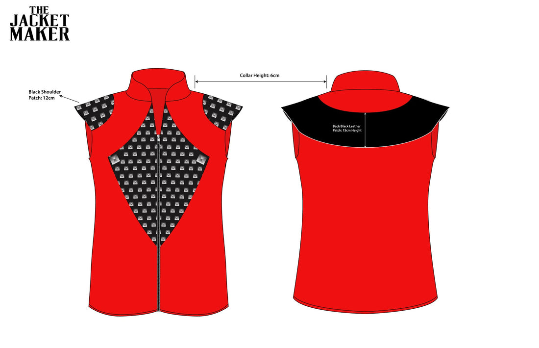 Custom Danielle Vergn Leather Vest (Addiotional Payment for Studs)