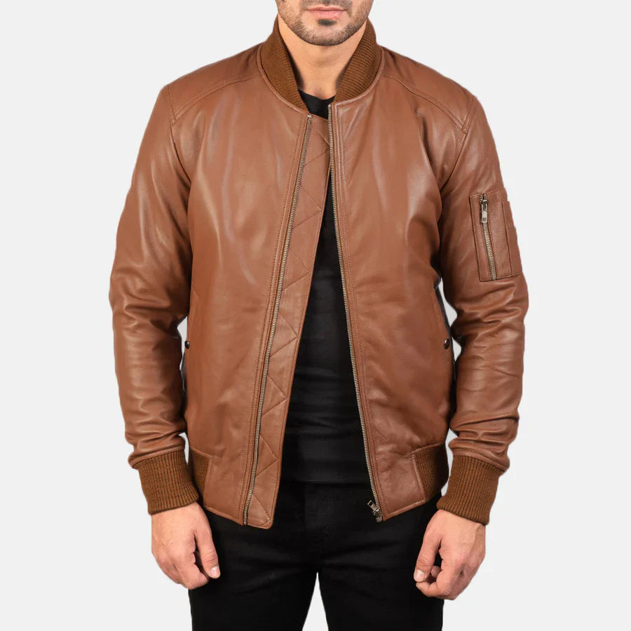 Custom Alfred Org Leather Jacket