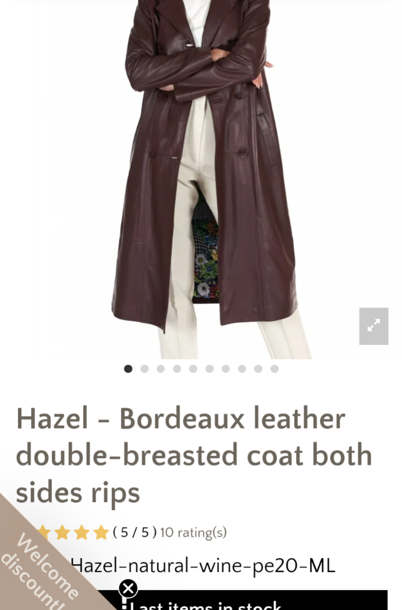 Custom Candace Harvey Leather Coat