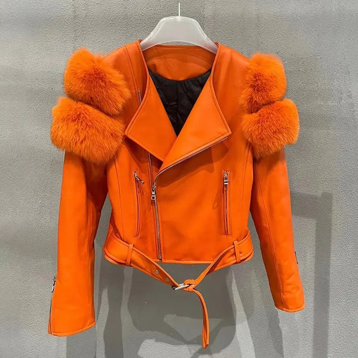 Furlegence Leather Jacket