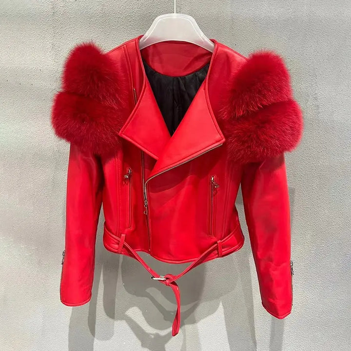 Furlegence Leather Jacket