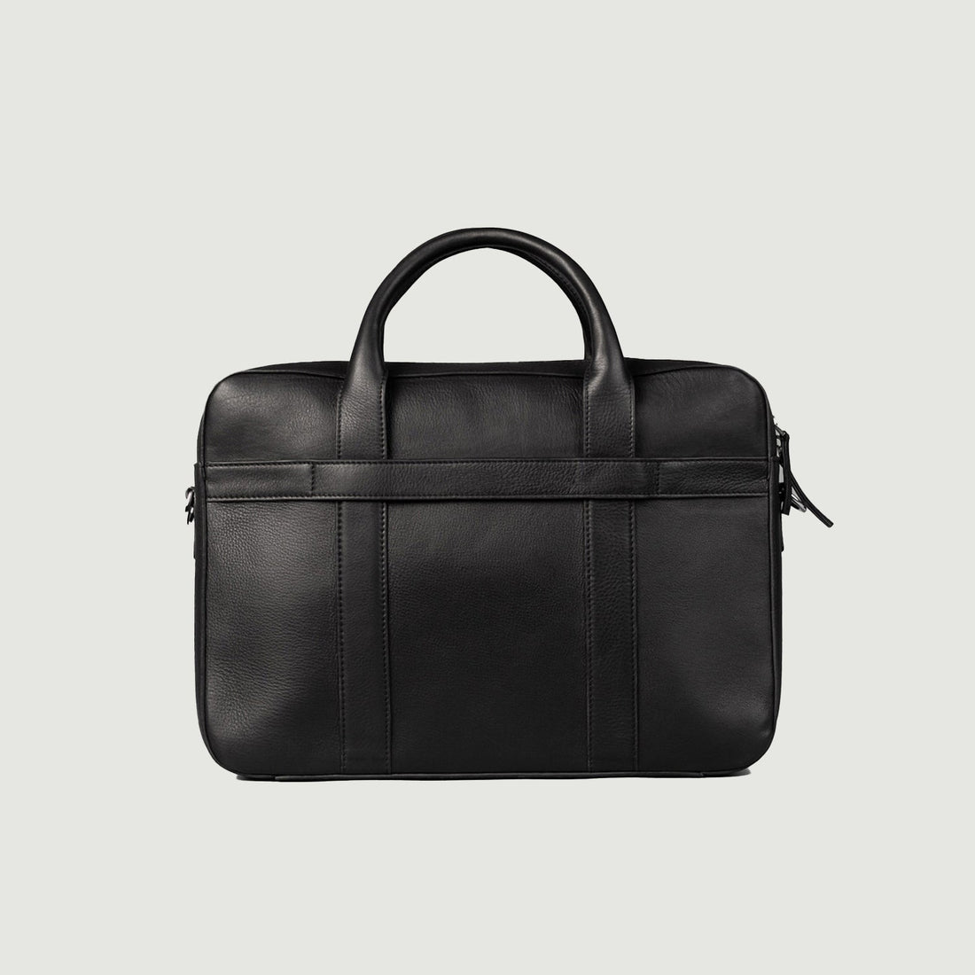 The Captain Black Leather Briefcase