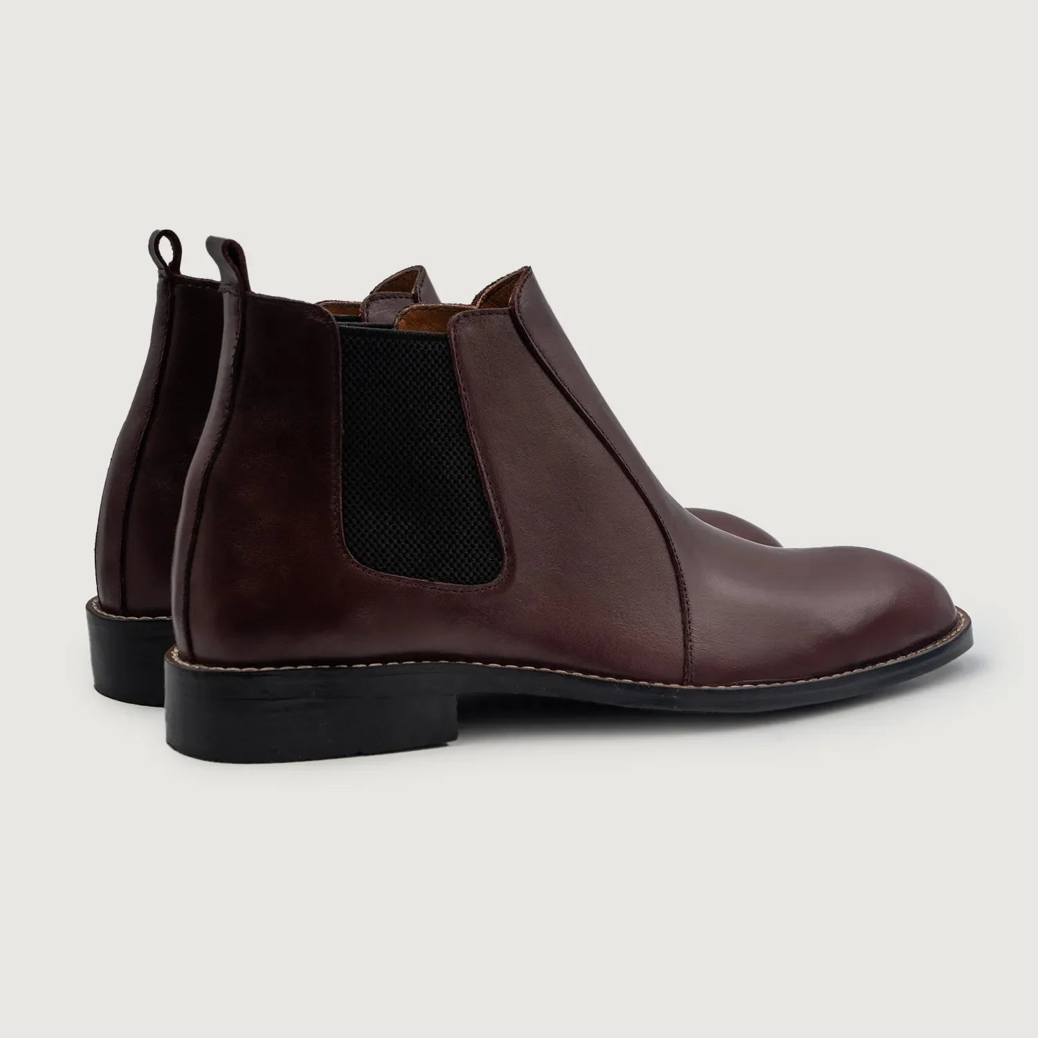 Clarkson Chelsea Maroon Leather Boots