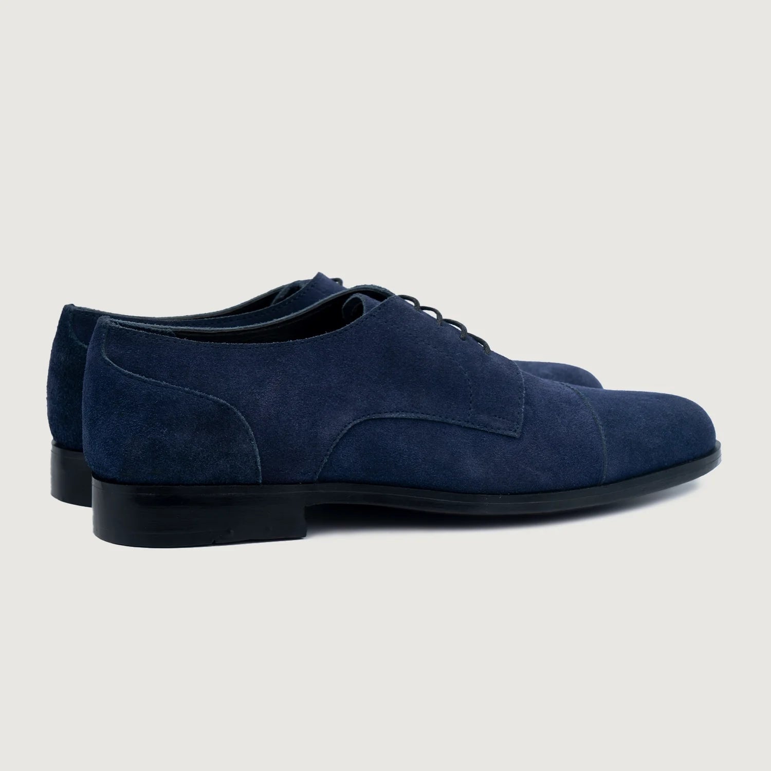 Attorney Derby Midnight Blue Suede Leather Shoes