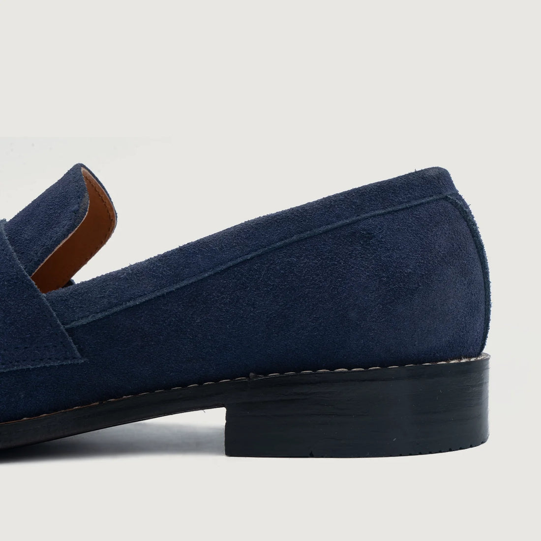 Baxton Blue Suede Leather Loafers