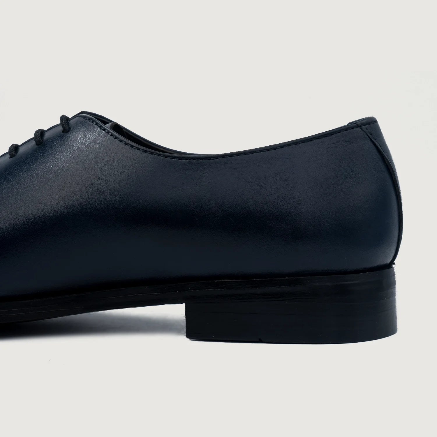 Director Wholecut Midnight Blue Leather Shoes