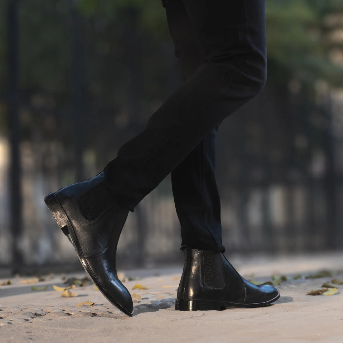 Clarkson Chelsea Black Leather Boots