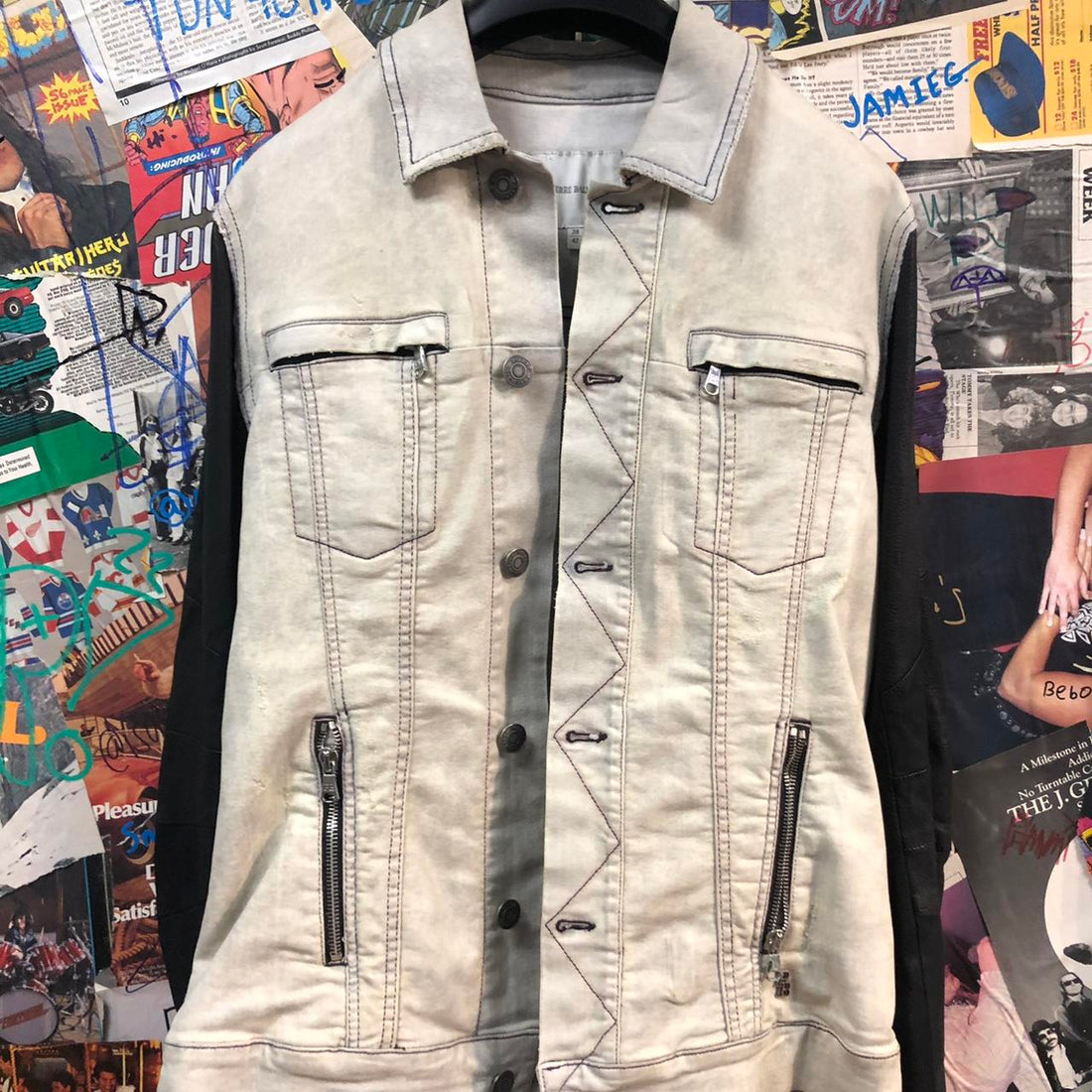 Custom Eduardo Blue Leather Jacket