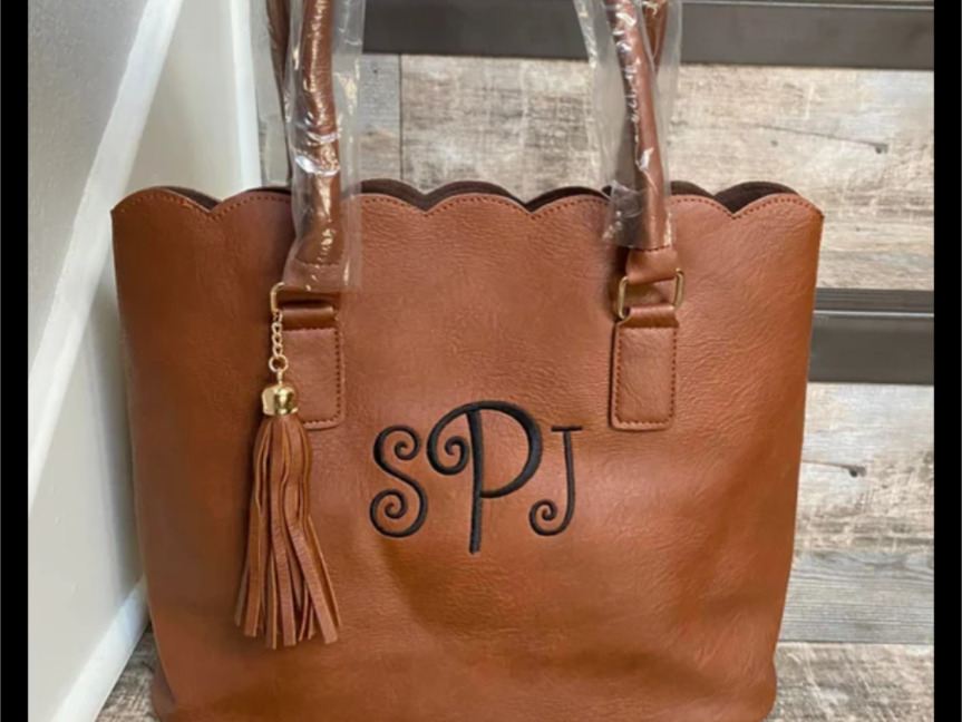 Custom Sherri A Moore Leather Hand Bag
