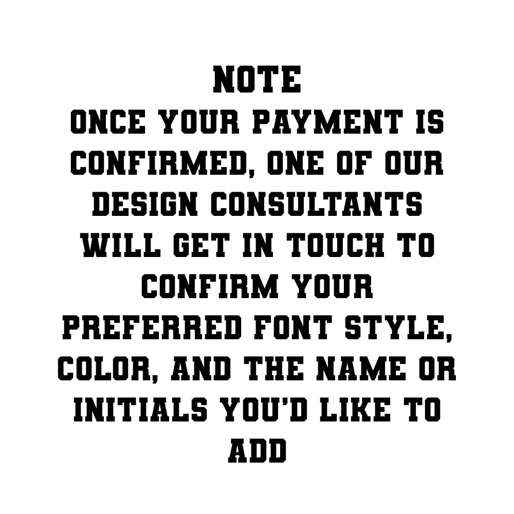 Custom Name/Initials Personalization