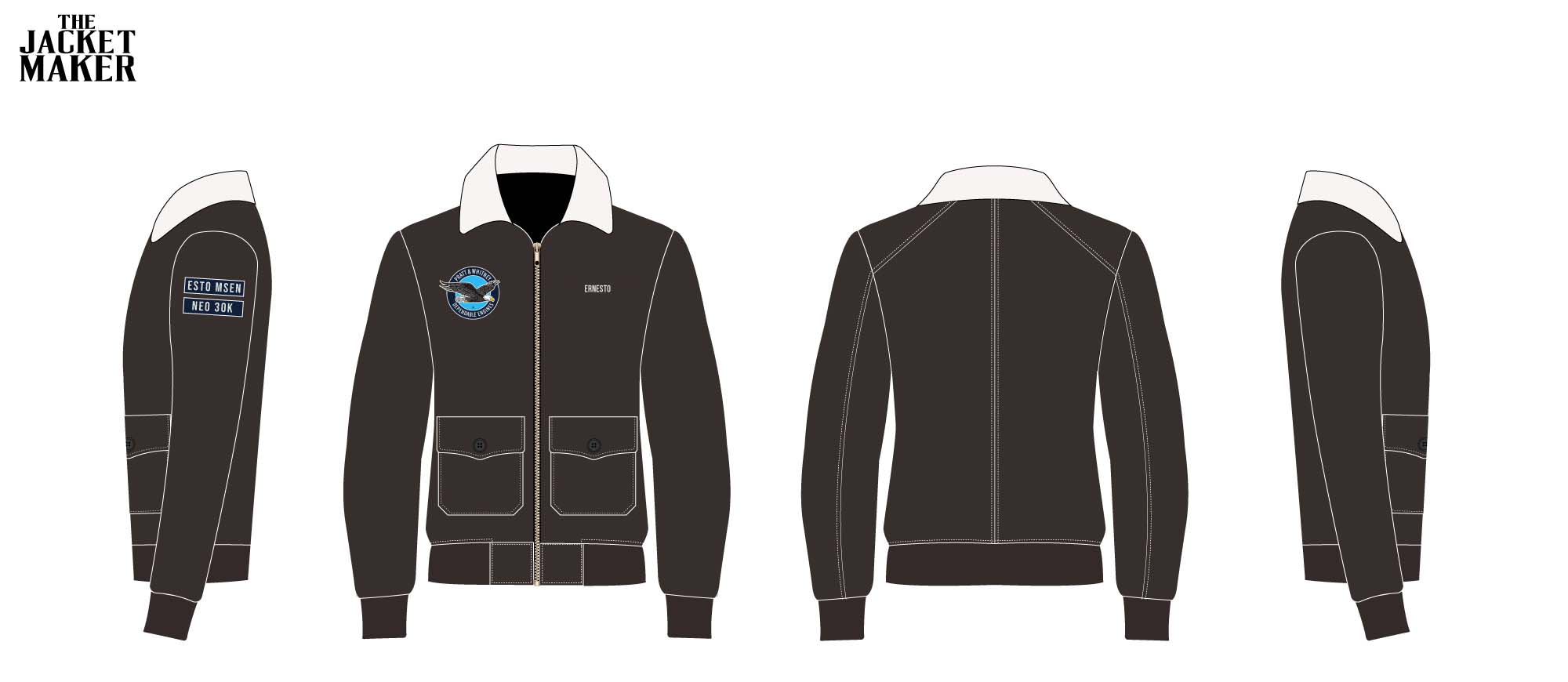 Custom Gppwestorrteam Prattwhitney Leather Jackets x 3