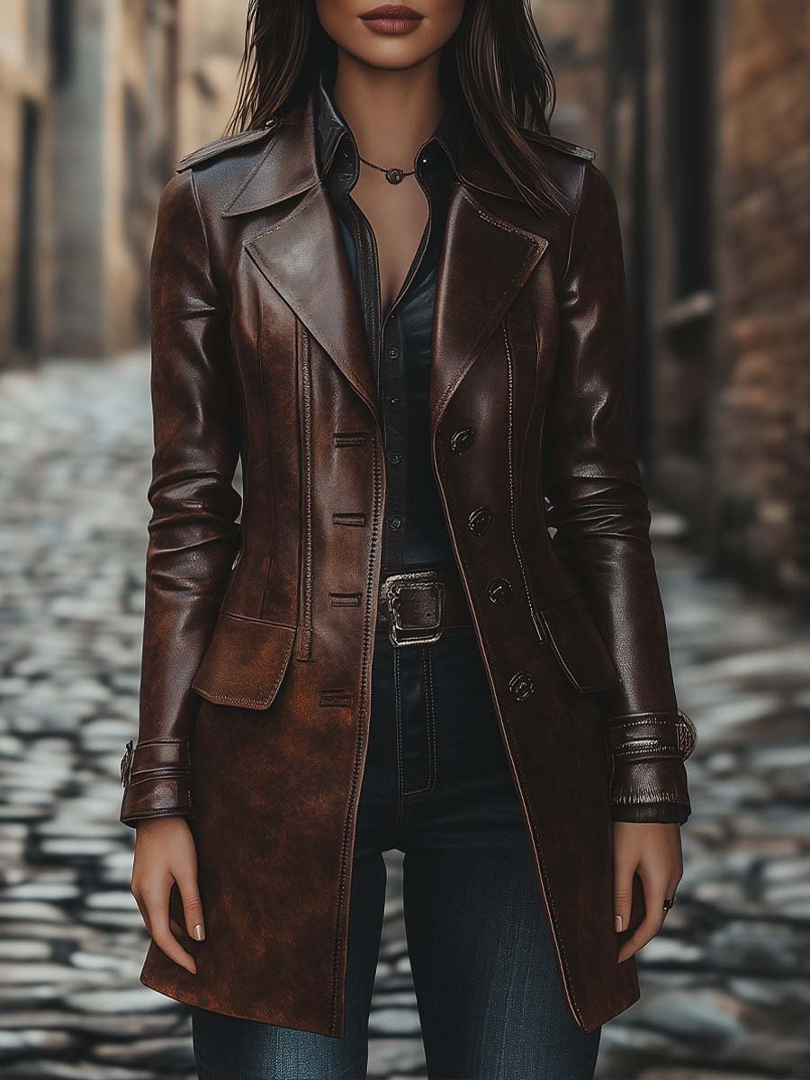 Custom Shelia Leather Coat