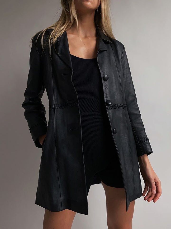 Custom Sumita Leather Coat