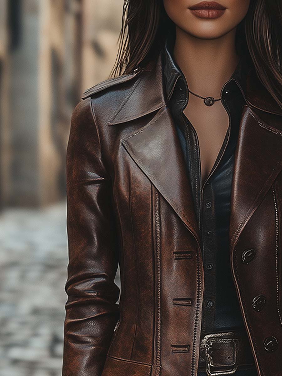 Custom Shelia Leather Coat