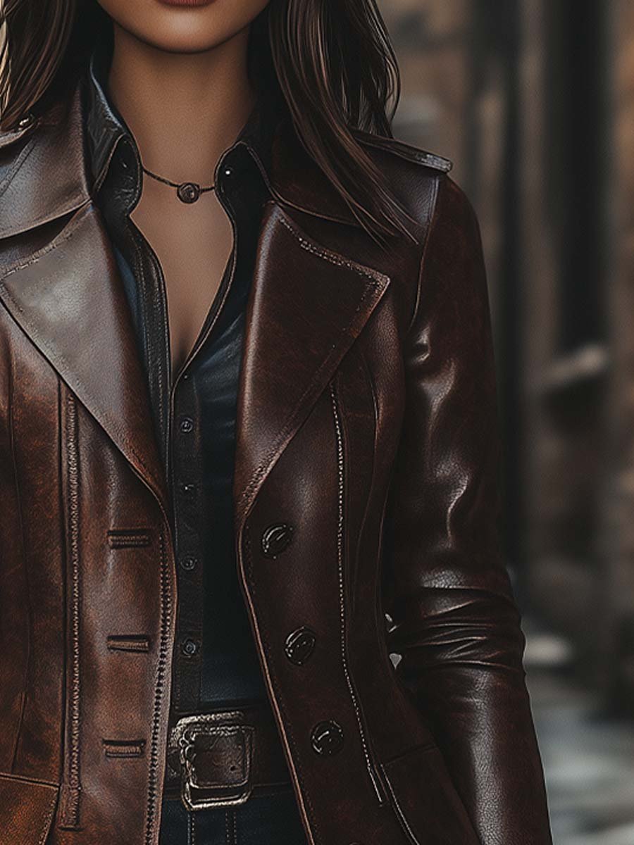 Custom Shelia Leather Coat
