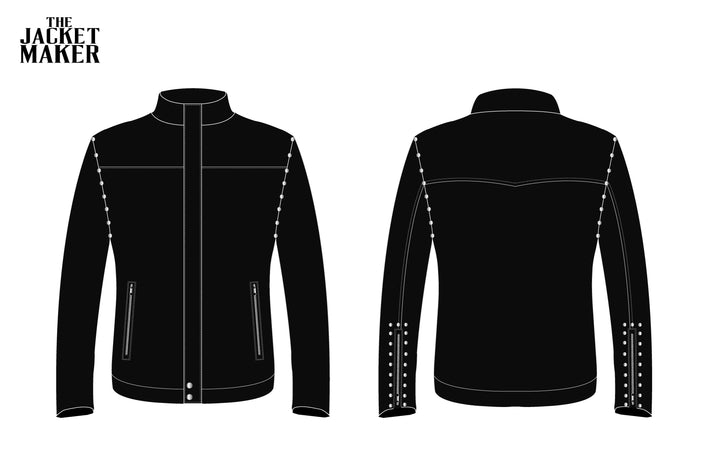 Custom keith rao Leather Jacket 1/2 Installment