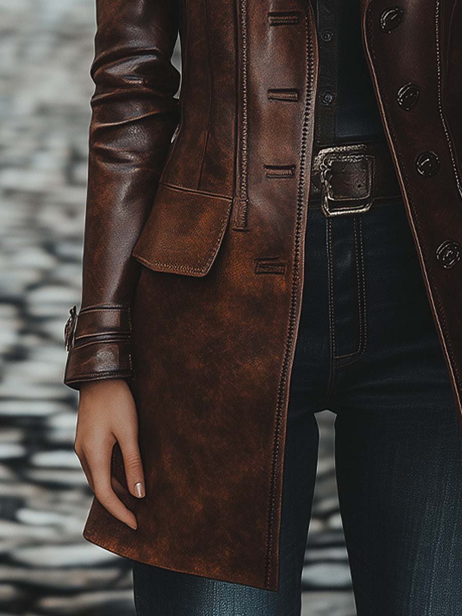 Custom Shelia Leather Coat