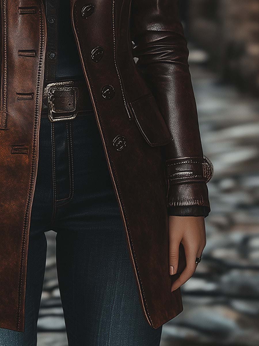 Custom Shelia Leather Coat