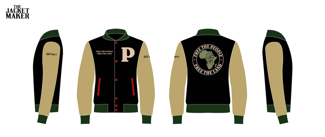 Custom ab banks Hybrid Varsity Jacket