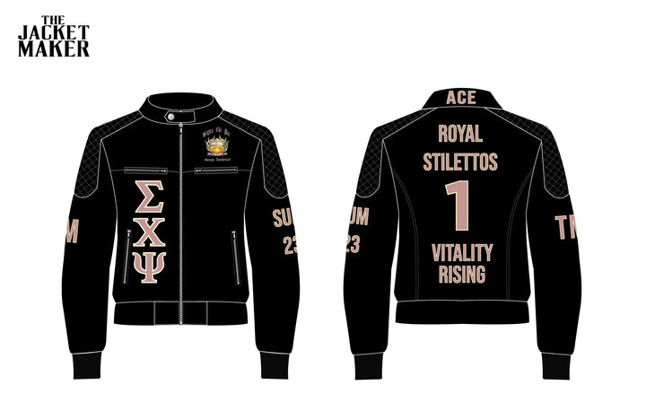 Custom Laveda Cage Leather Jacket 1/2 Installments