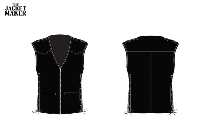 Custom Octavio Lopez Leather Vest 1/2 Installments
