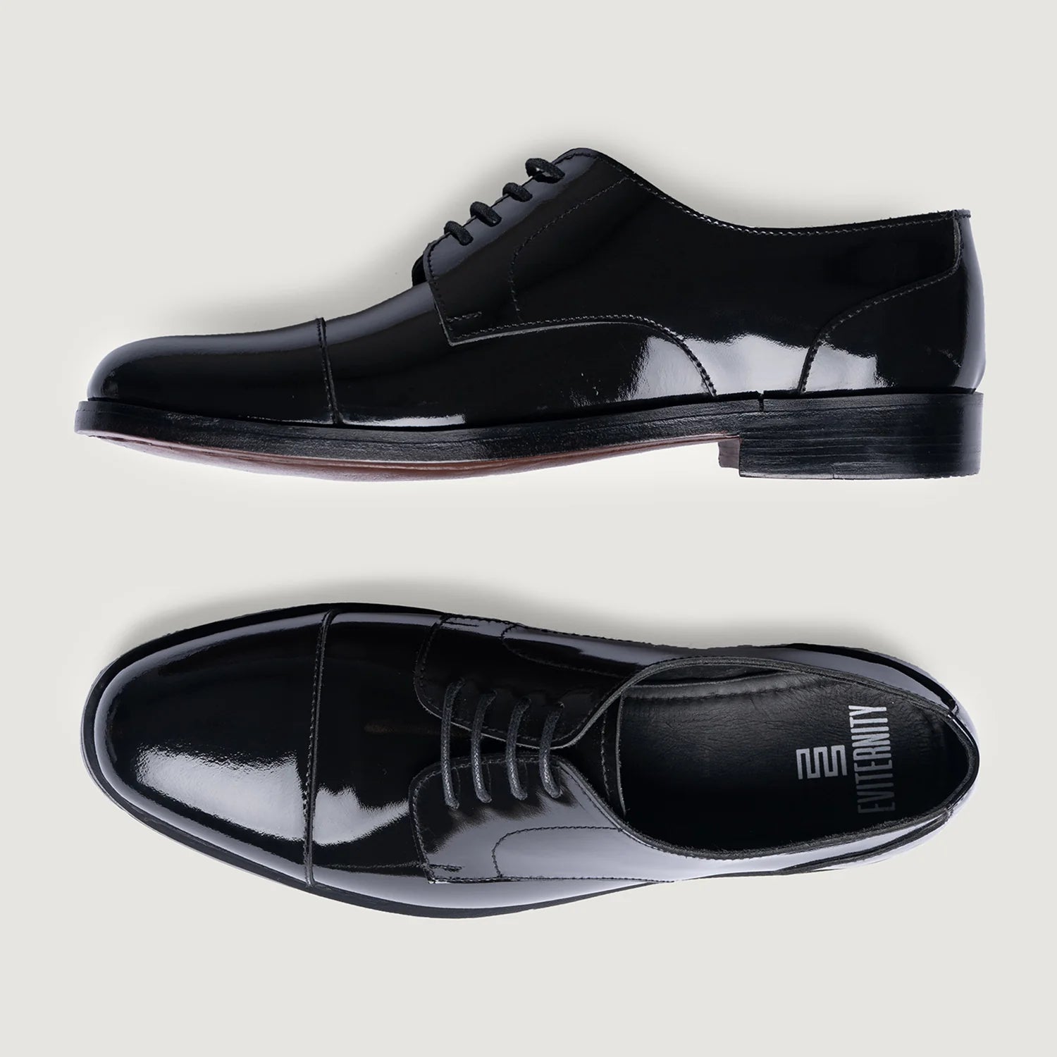 Attorney Derby Black Patent Leather Shoes