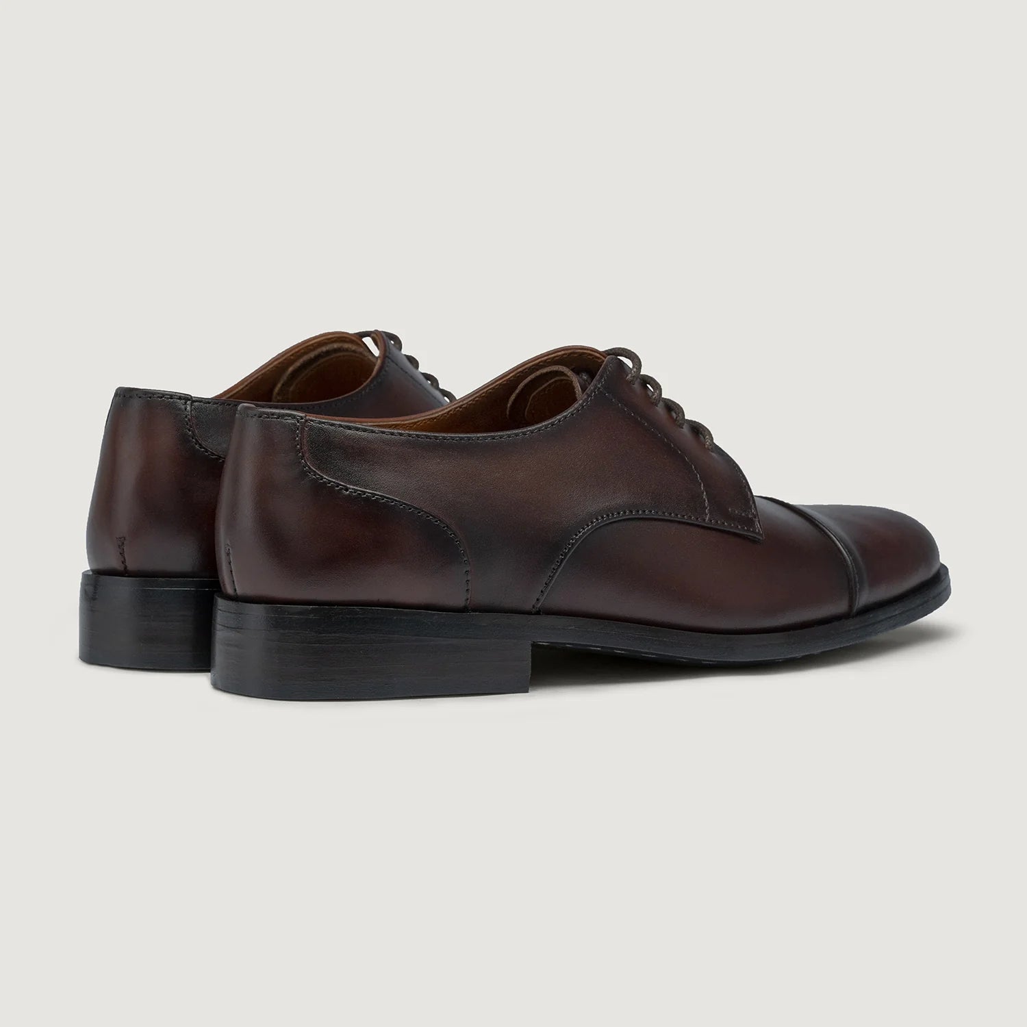 Attorney Derby Burnished Brown Leather Shoes