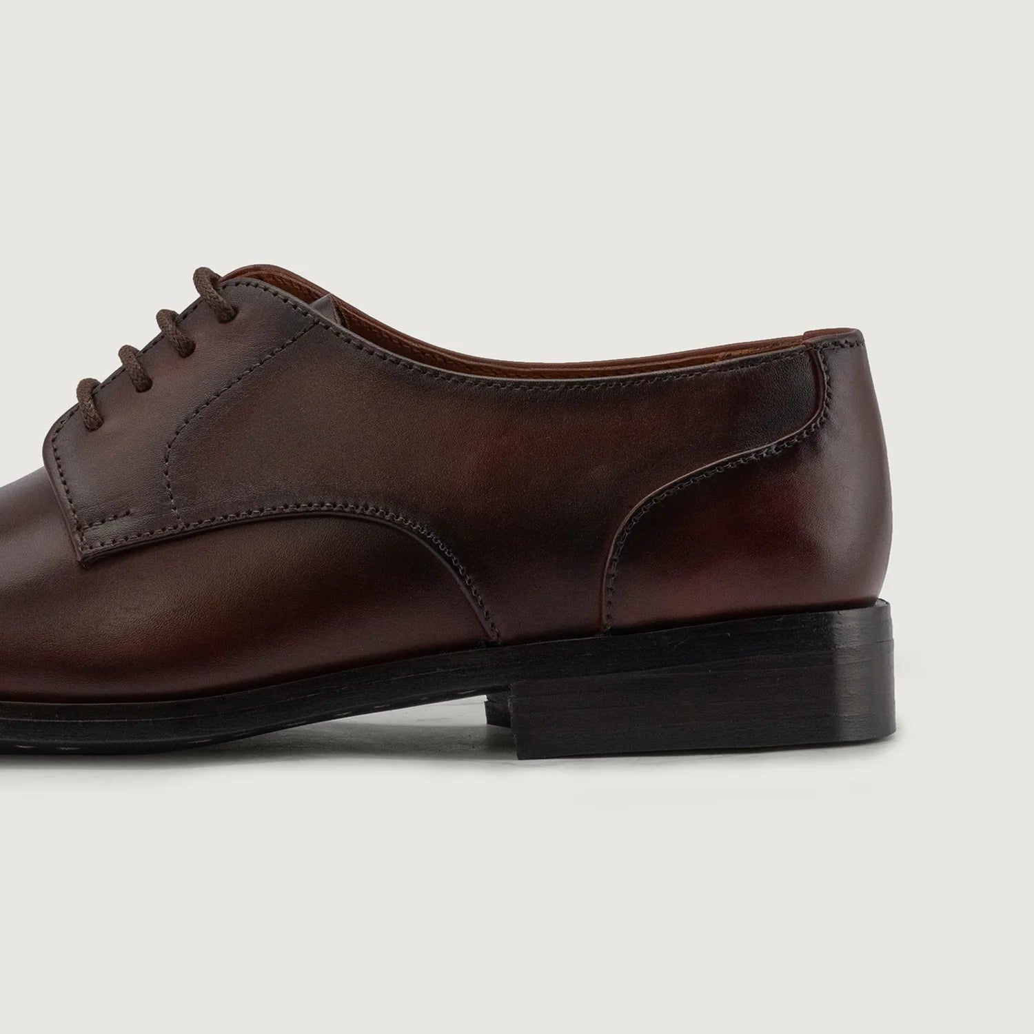 Attorney Derby Burnished Brown Leather Shoes