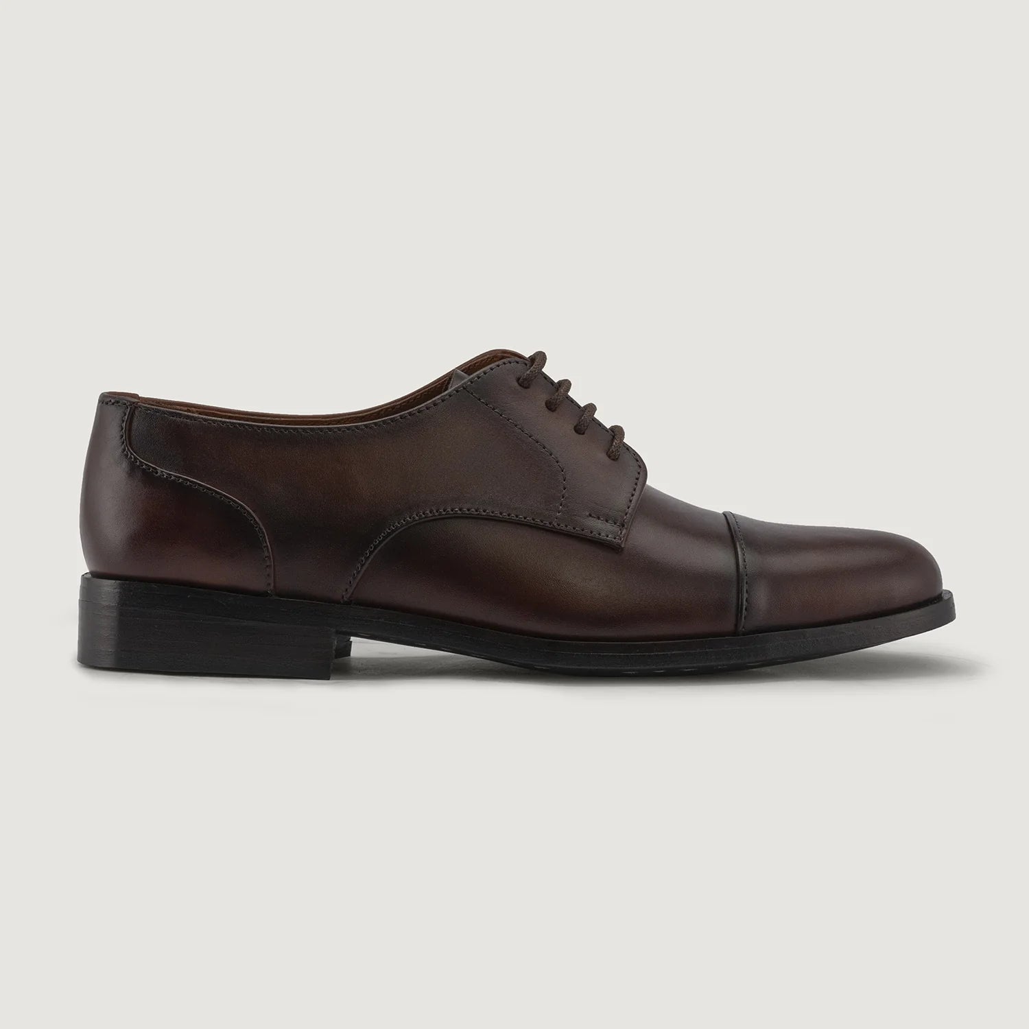 Attorney Derby Burnished Brown Leather Shoes