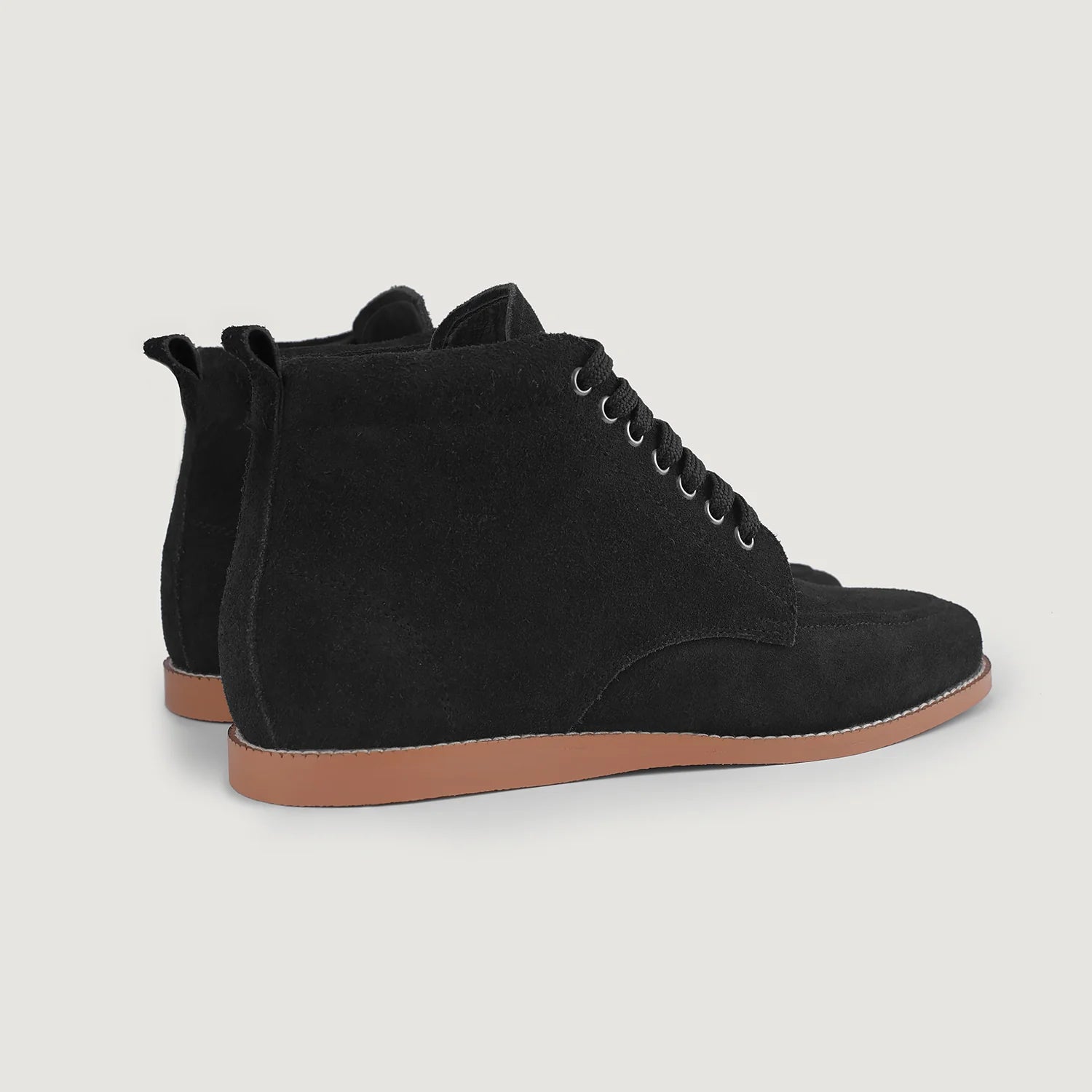 Bearman Moc Toe Black Suede Boots