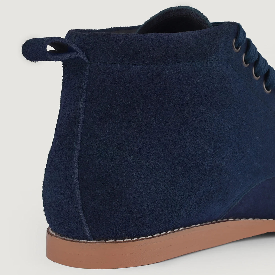 Bearman Moc Toe Blue Suede Boots