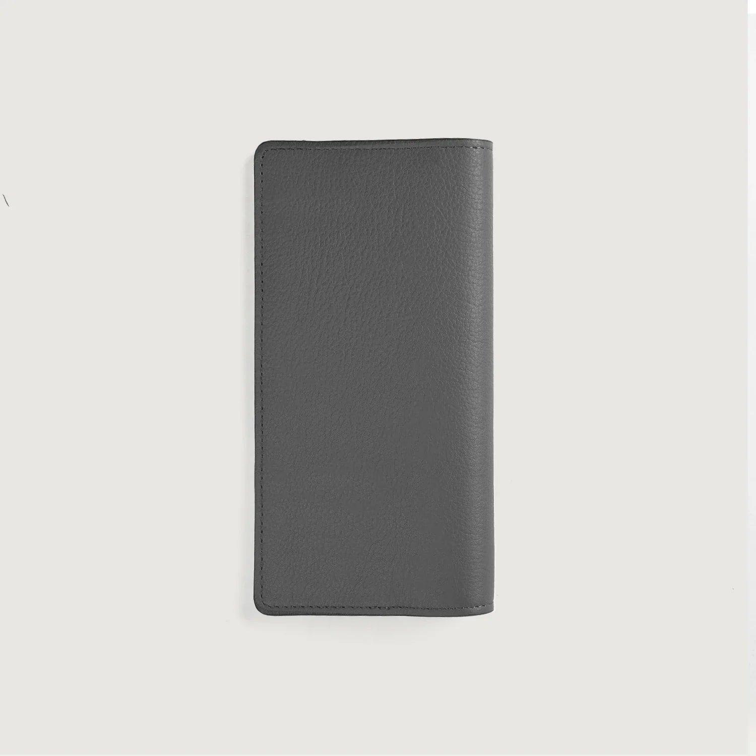 Cameron Grey Leather Long Wallet