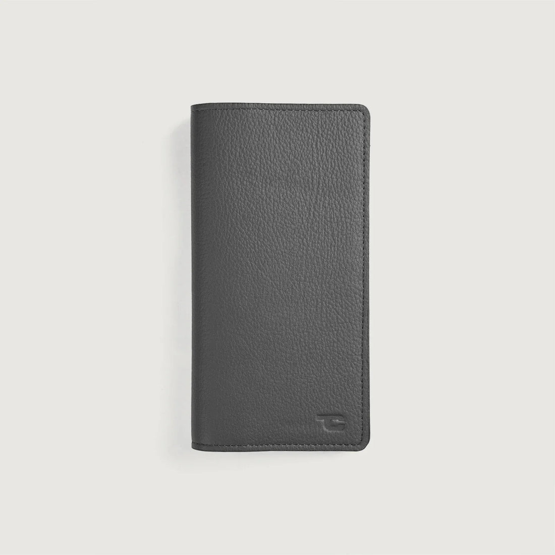 Cameron Grey Leather Long Wallet