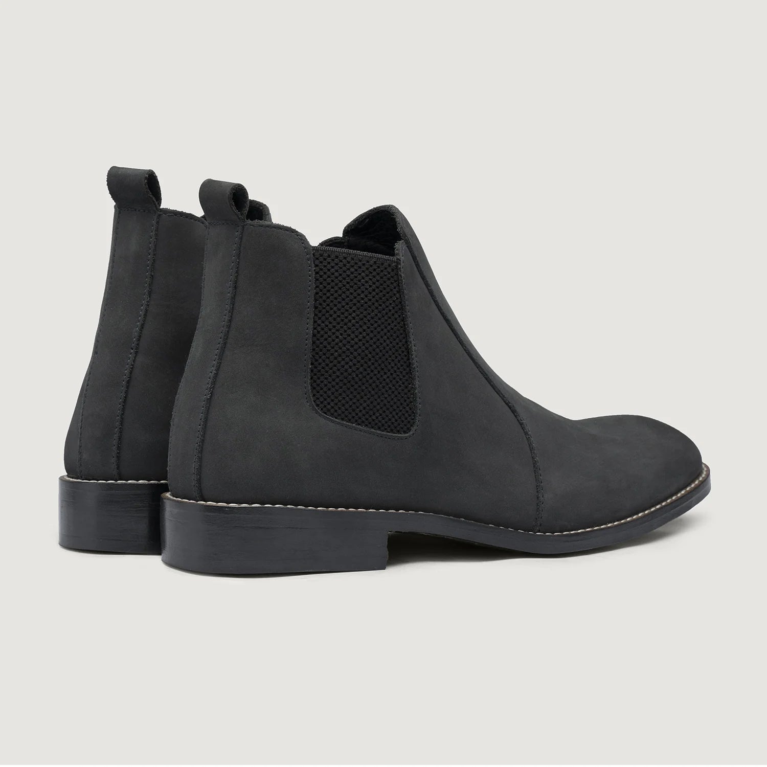 Clarkson Chelsea Black Nubuck Leather Boots - StudGuard