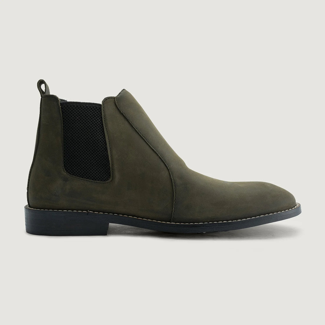 Clarkson Chelsea Olive Pullup Leather Boots - StudGuard