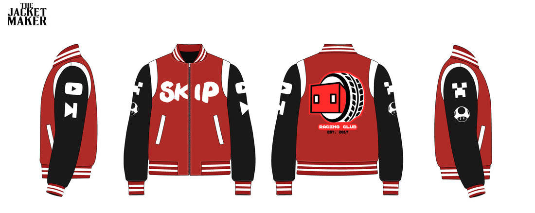 Custom Skip Media Leather Jacket Sample