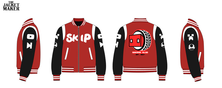 Custom Skip Media Leather Jacket Sample