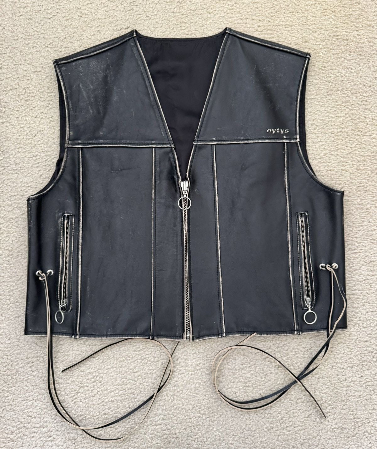 Custom Brittney Rose Leather Vest