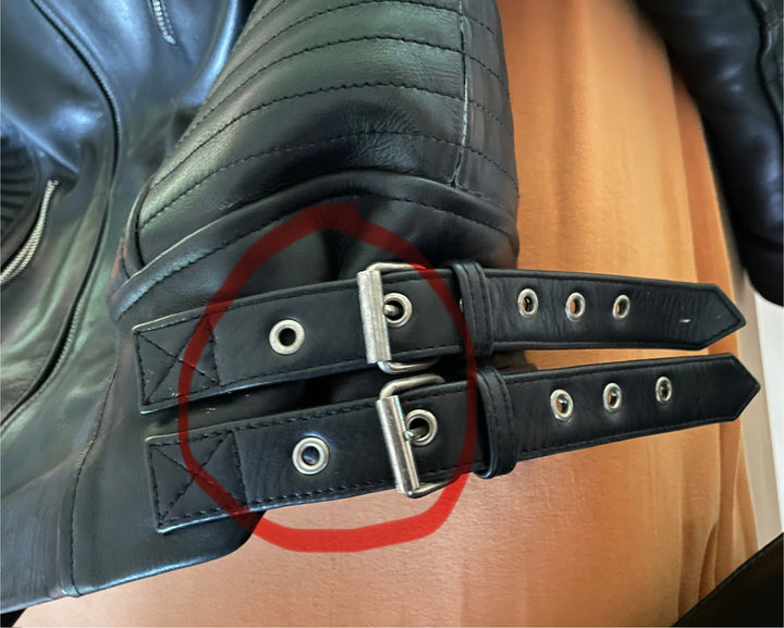 Custom Cuir Noir Motard Leather Jacket