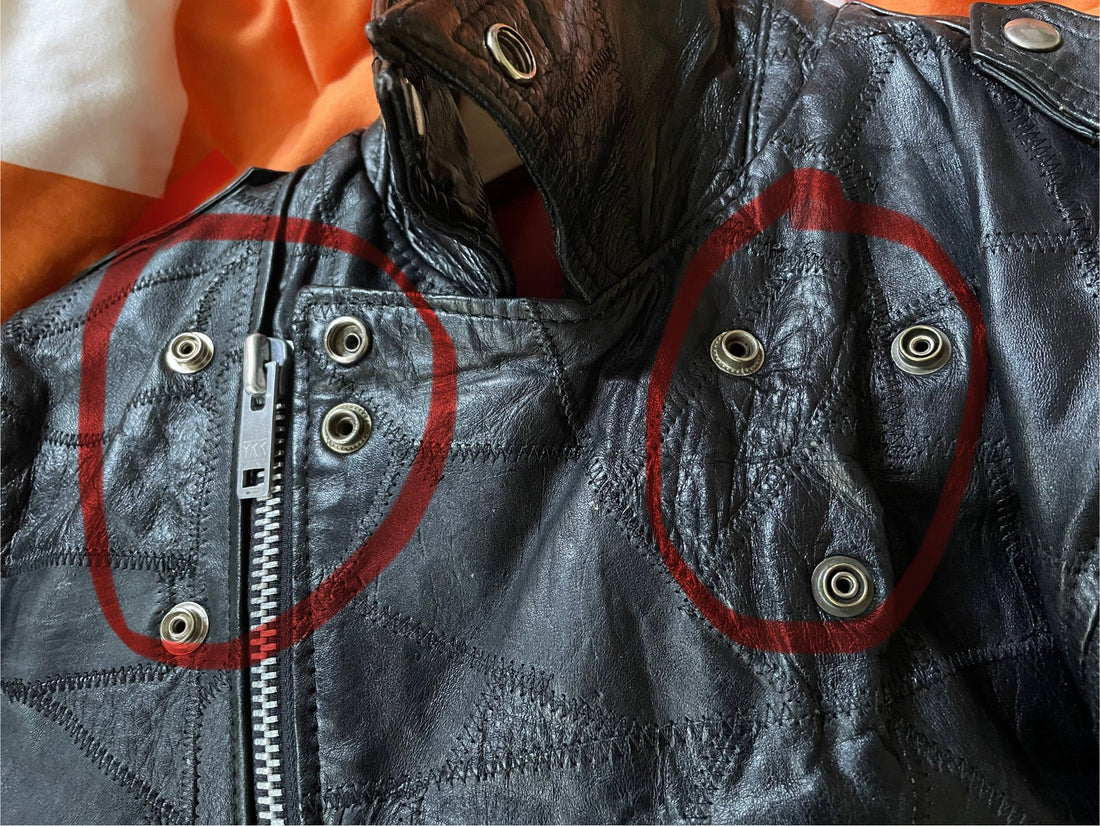 Custom Cuir Noir Motard Leather Jacket