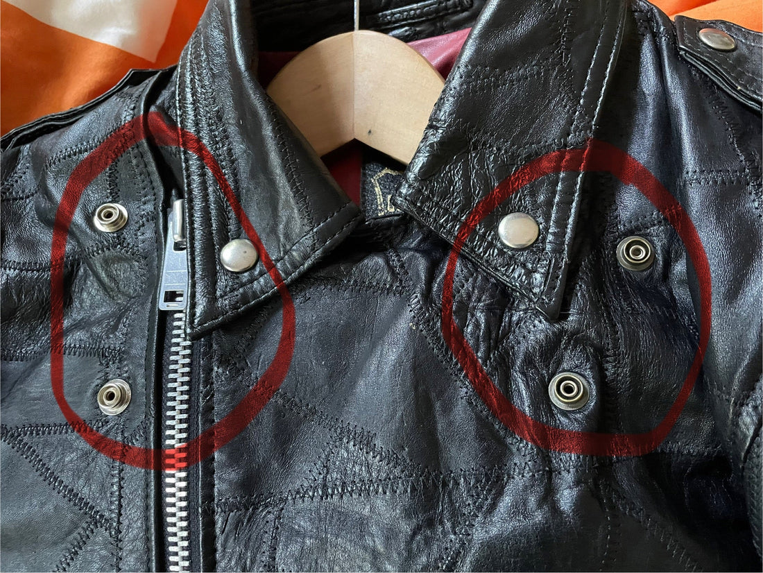 Custom Cuir Noir Motard Leather Jacket