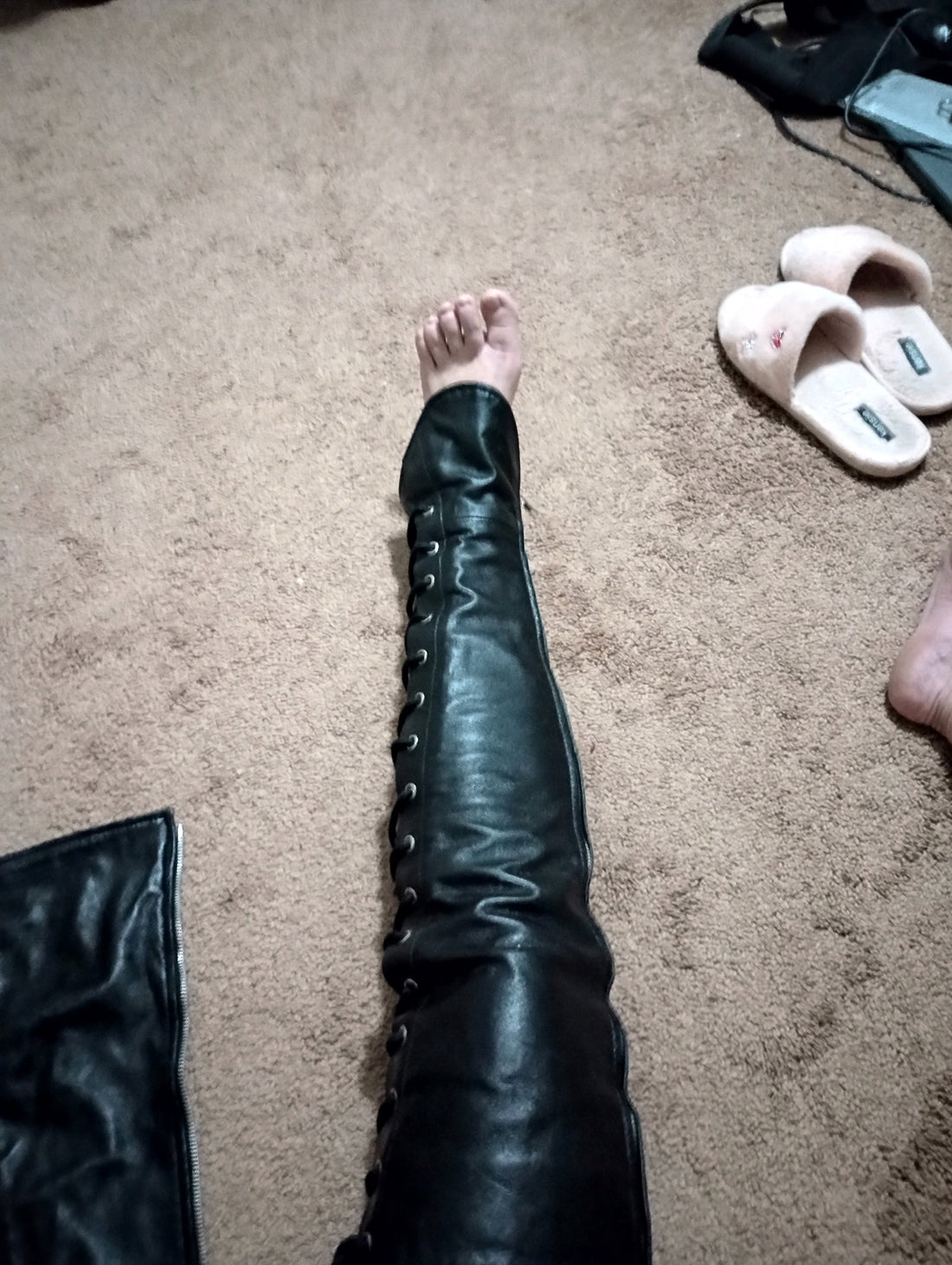 Custom Thigh High Leather Chaps