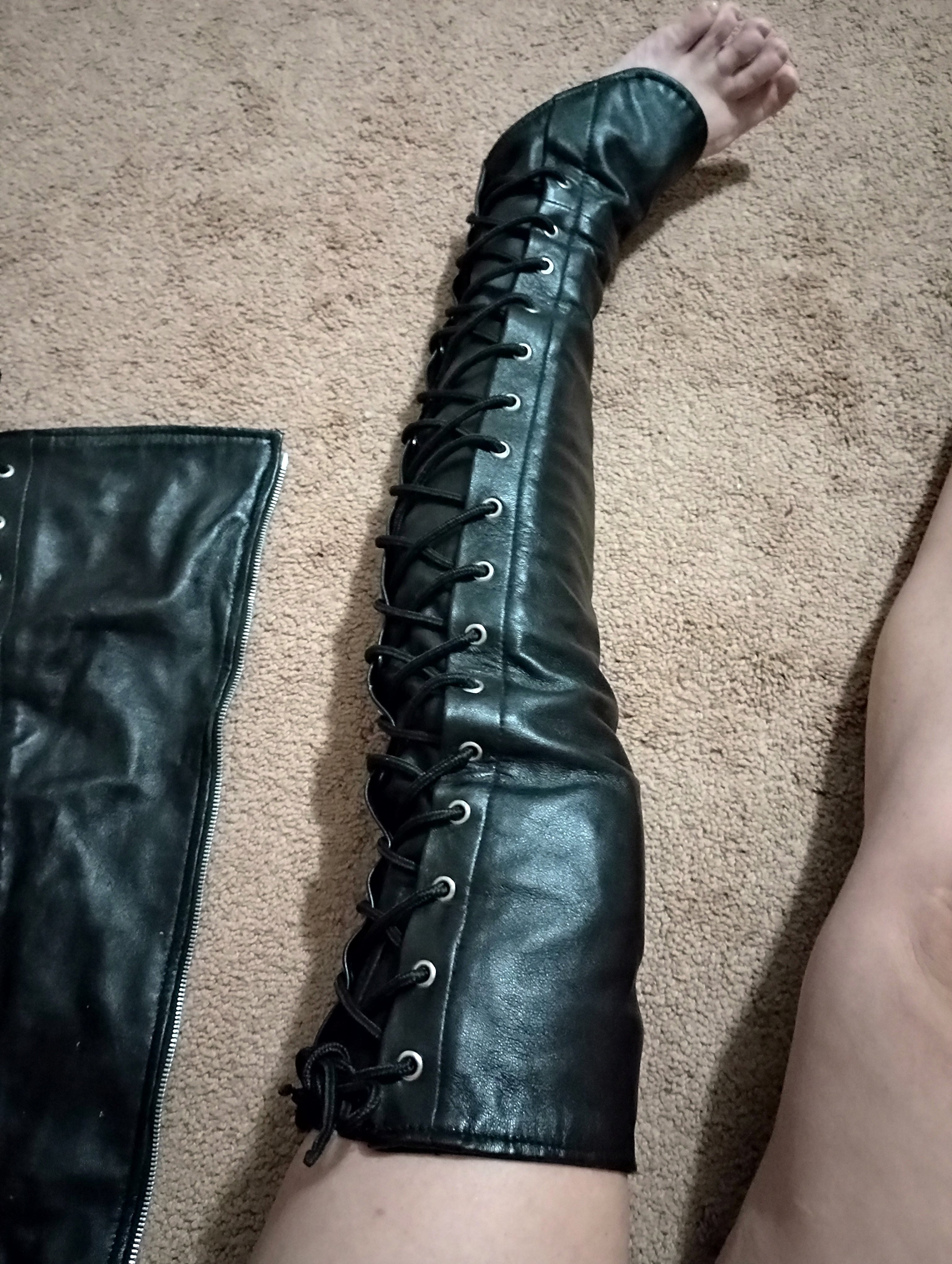 Custom Thigh High Leather Chaps
