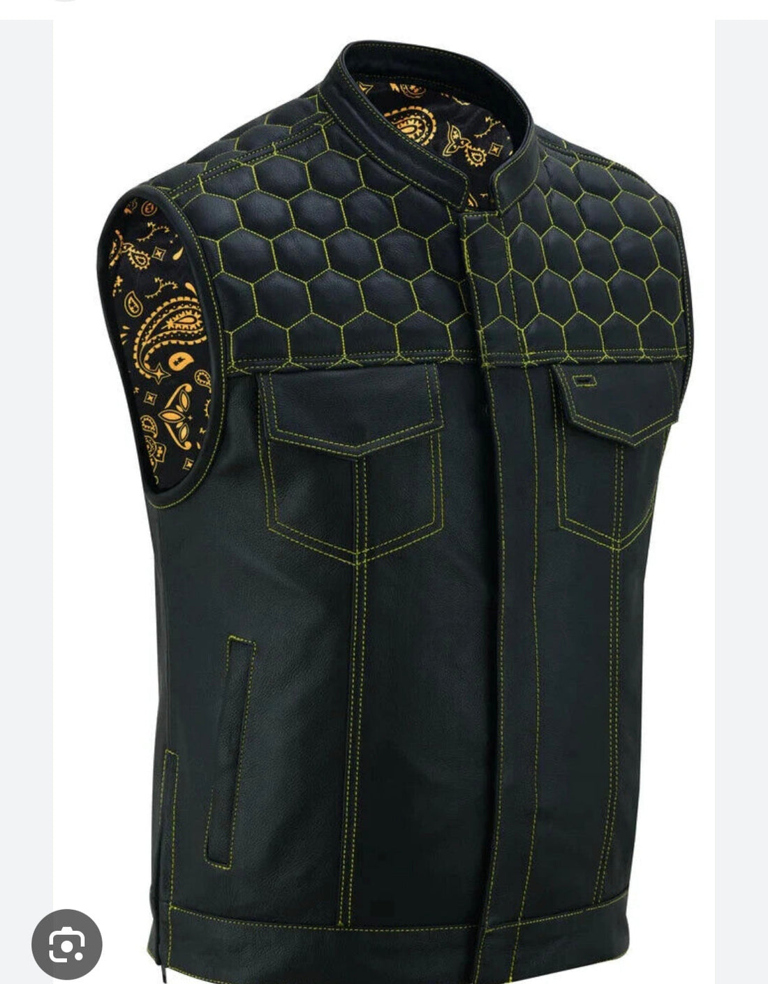 Custom Lysander Hayes Leather Vest 1/2 Inastallment