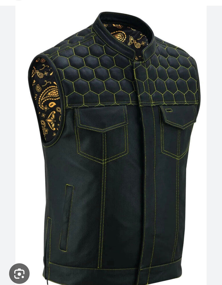 Custom Lysander Hayes Leather Vest 1/2 Inastallment