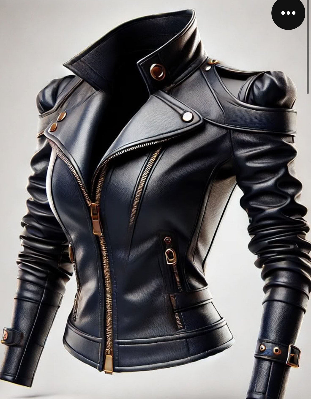 Custom Sylvanah Leather Coat