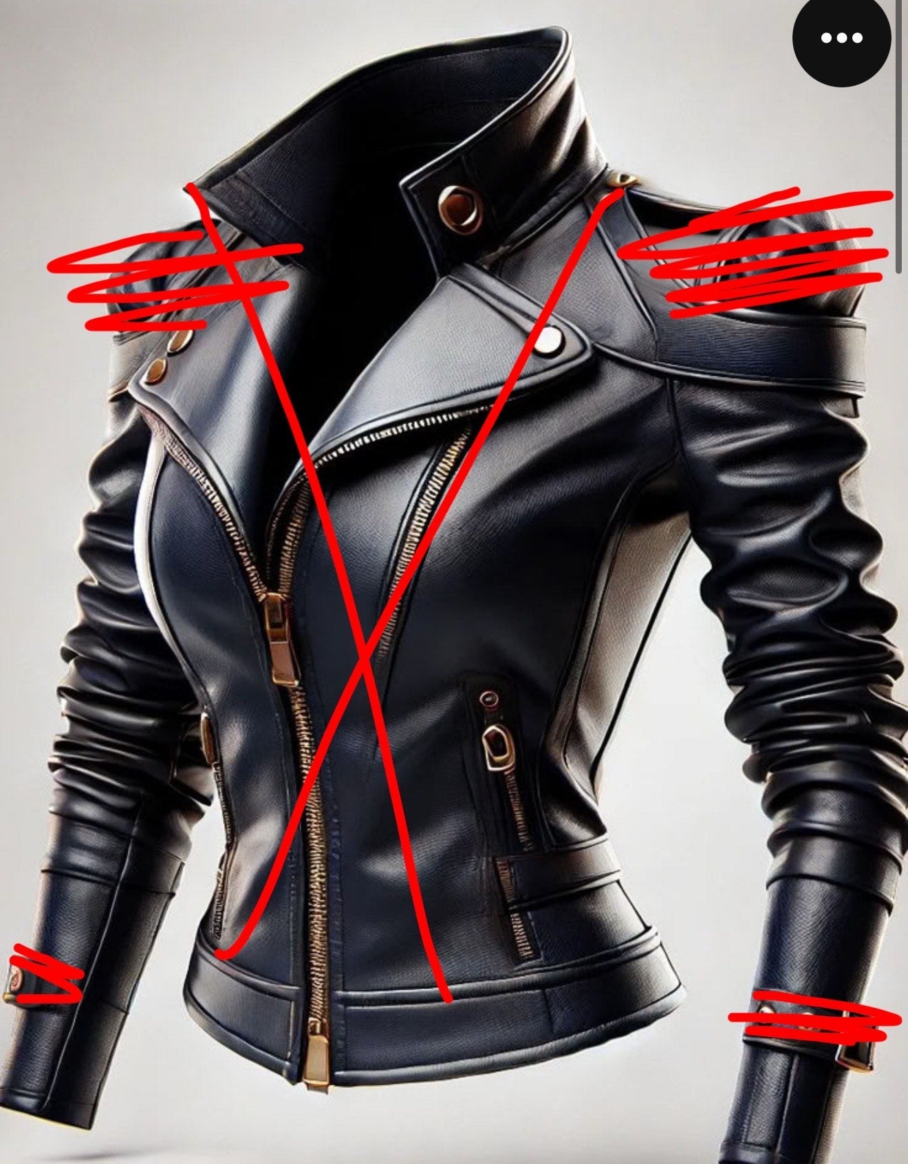 Custom Sylvanah Leather Coat