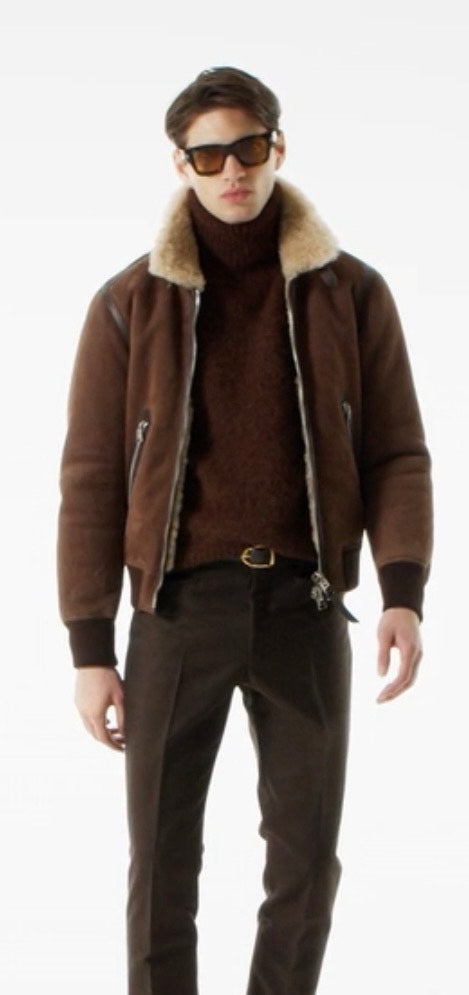 Custom Jordanguske Mocha Suede Jacket