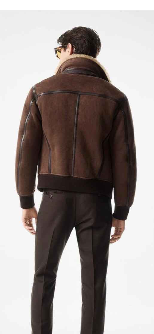 Custom Jordanguske Mocha Suede Jacket