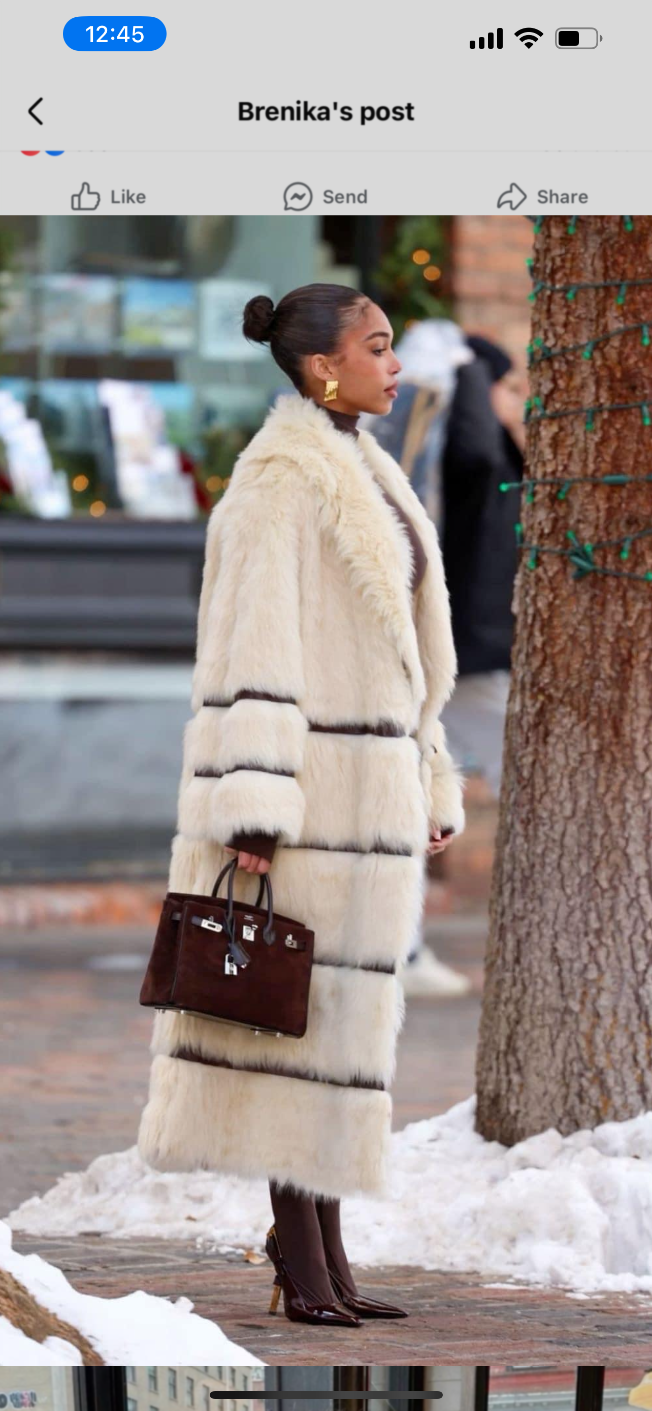 Custom courtneybyers Influencer Synthetic Fur Coat